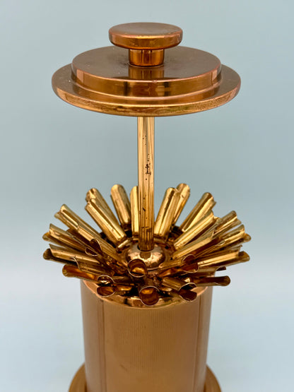 Vintage Brass Cigarette Holder Pop-Up Dispenser