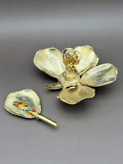 Vintage Lotus Flower Petal Ashtray
