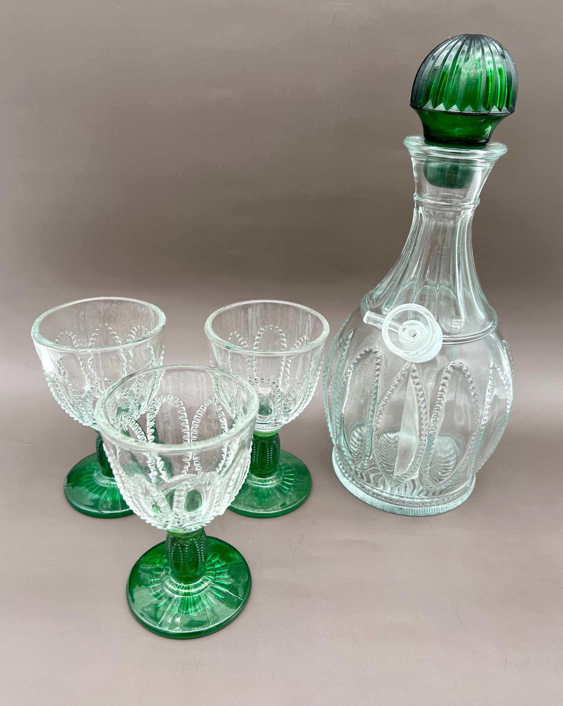 Justine Set-Decanter-Pearl's Puff Parlor