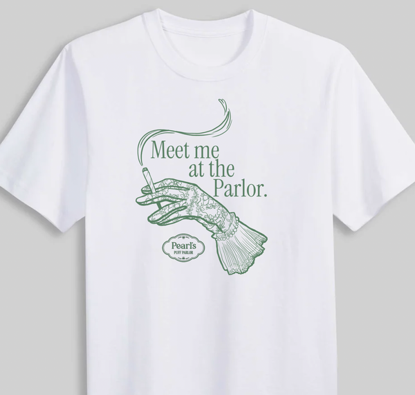 Meet Me At The Parlor Tee-Merch-Pearl's Puff Parlor