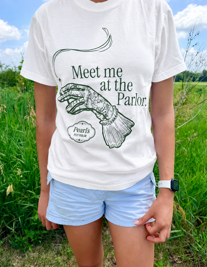 Meet Me At The Parlor Tee-Merch-Pearl's Puff Parlor