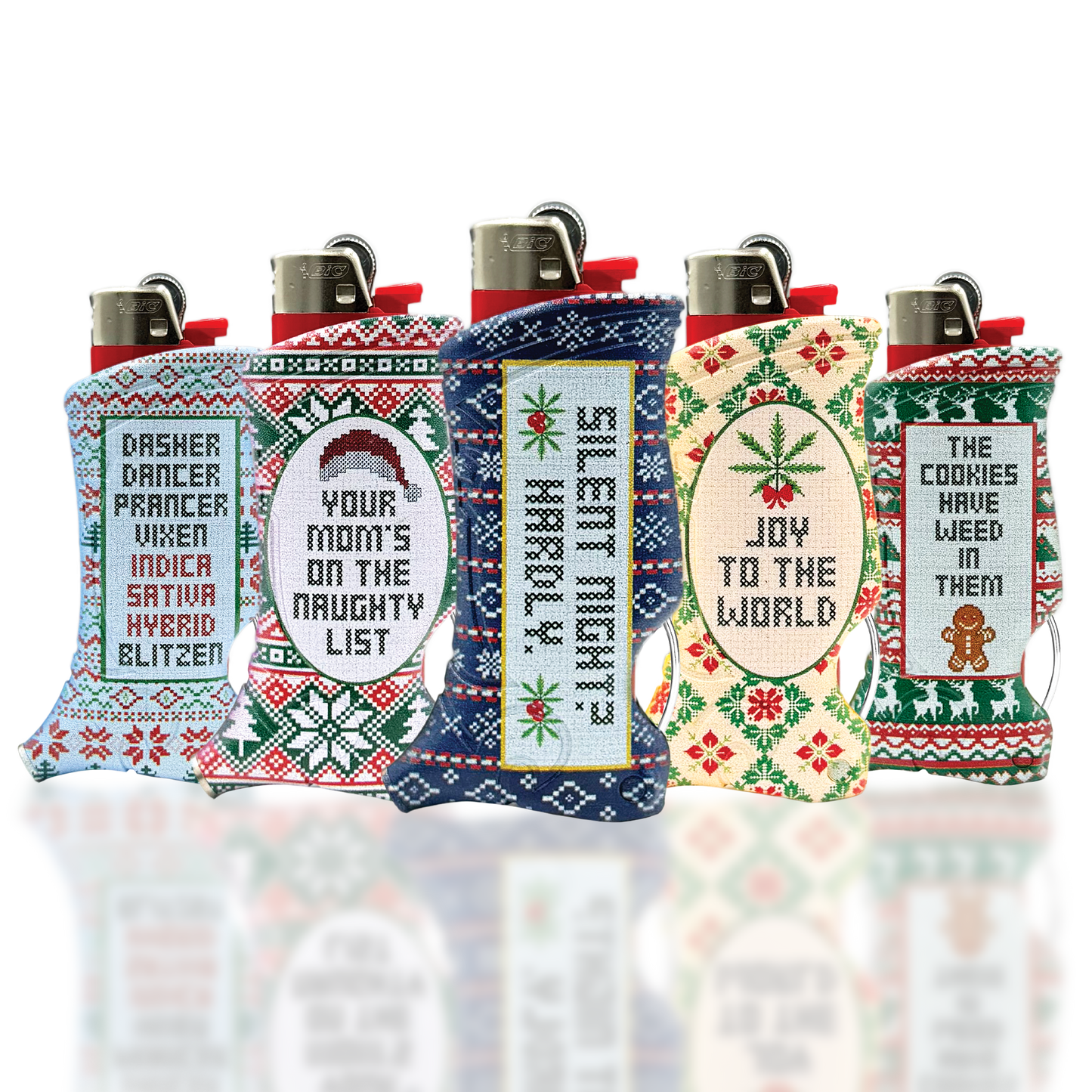 Toker Poker: Holiday Naughty Needlepoints-Smoking Accessory-Pearl&#39;s Puff Parlor