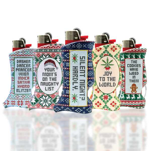 Toker Poker: Holiday Naughty Needlepoints-Smoking Accessory-Pearl&#39;s Puff Parlor