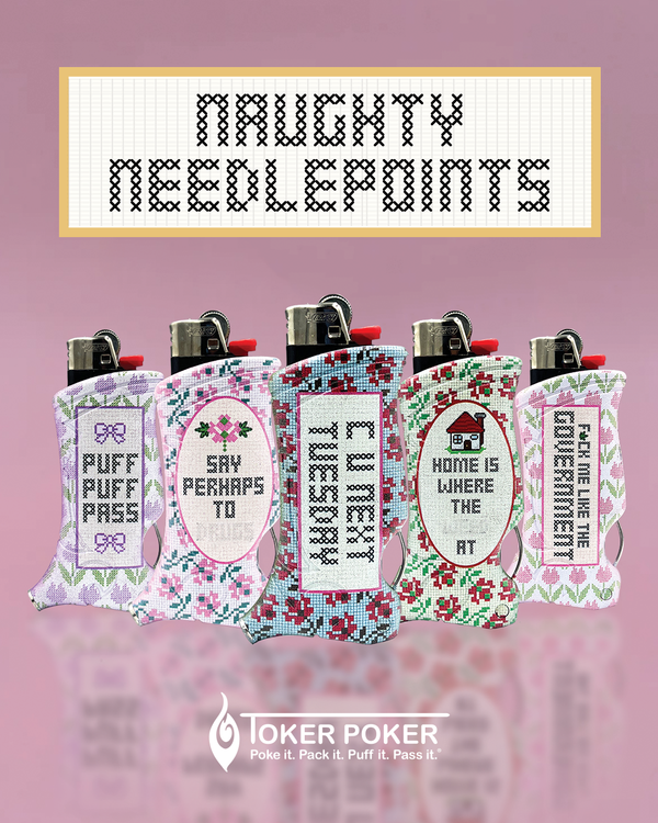 Toker Poker: Naughty Needlepoints-Smoking Accessory-Pearl&#39;s Puff Parlor