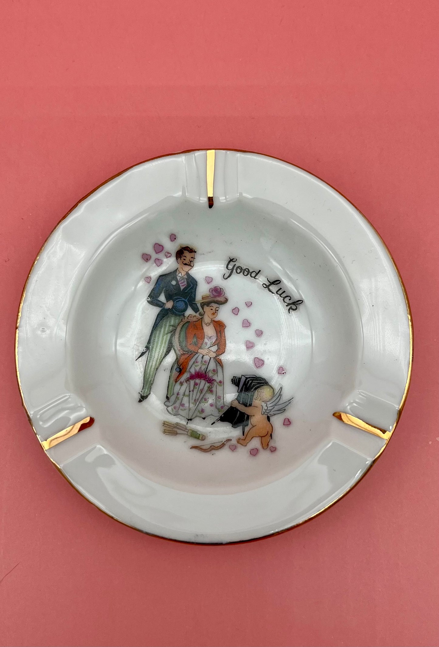 Vintage Mini Romance Ashtrays-Smoking Accessory-Pearl's Puff Parlor