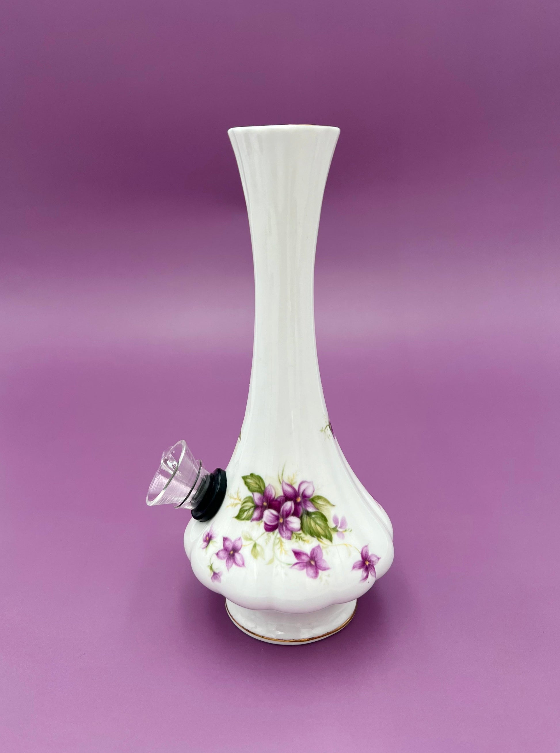 Violet-Petite Water Pipe-Pearl's Puff Parlor