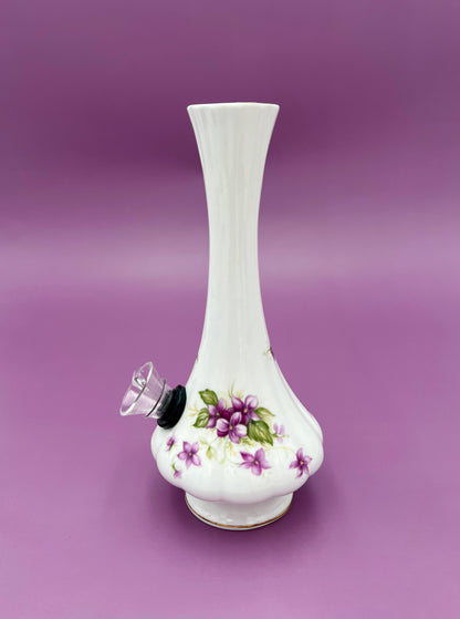 Violet-Petite Water Pipe-Pearl's Puff Parlor