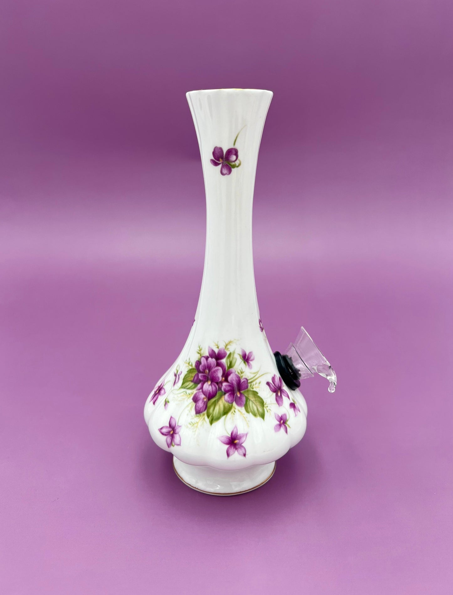 Violet-Petite Water Pipe-Pearl's Puff Parlor