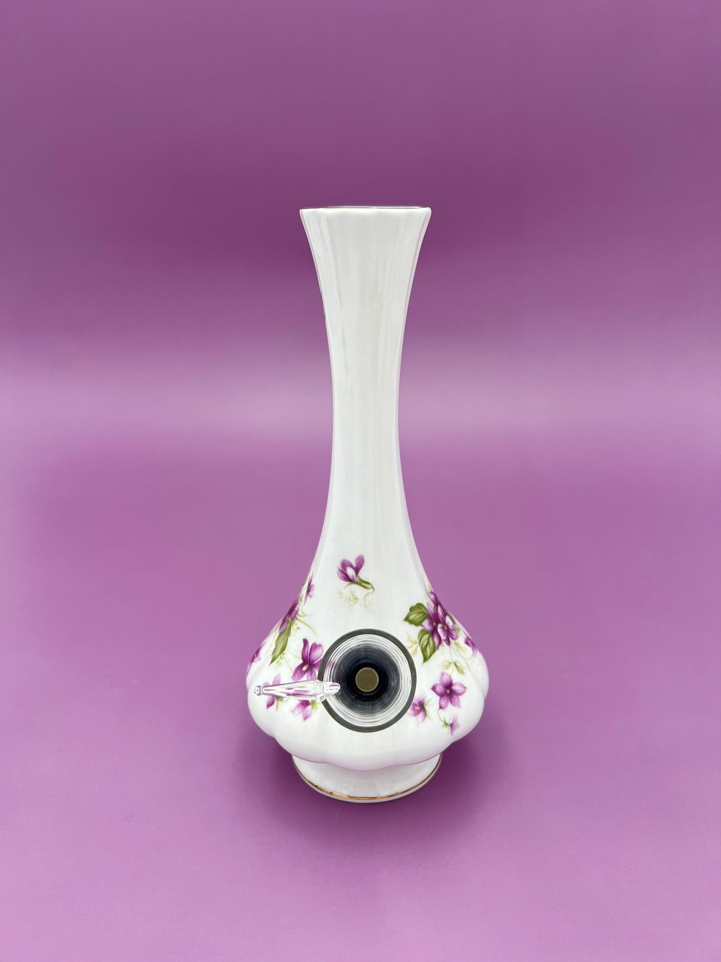 Violet-Petite Water Pipe-Pearl's Puff Parlor
